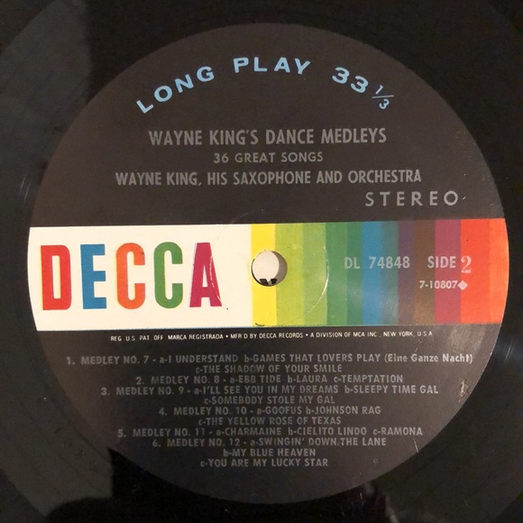 Wayne King ...King's Dance Medleys Vinyl Lp - Picture 5 of 6